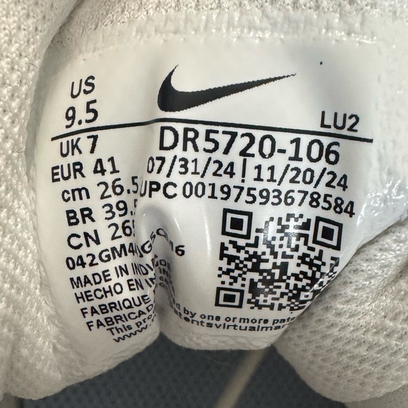 Nike Women’s Zoom Bella 6 White/LT Armory Blue DR5720-106 Size 9.5 - Picture 8 of 9